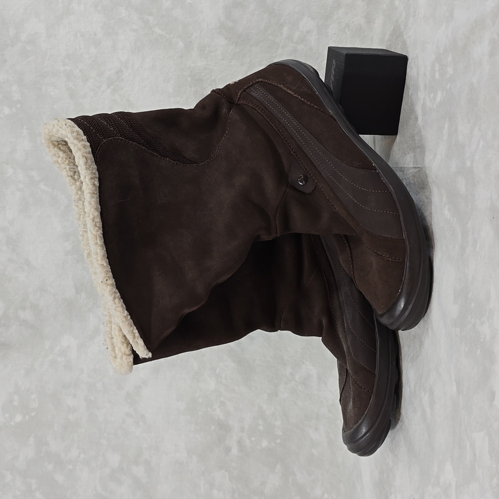 Puma Mid-calf Pull-on Winter Boots in Brown Suede
